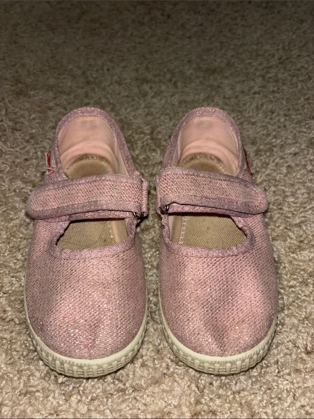 Cienta Pink Sparkle Mary Jane Shoes for Kids